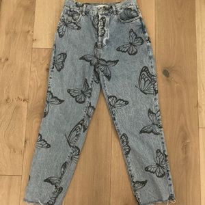PacSun High Rise Straight Butterfly jean size:27